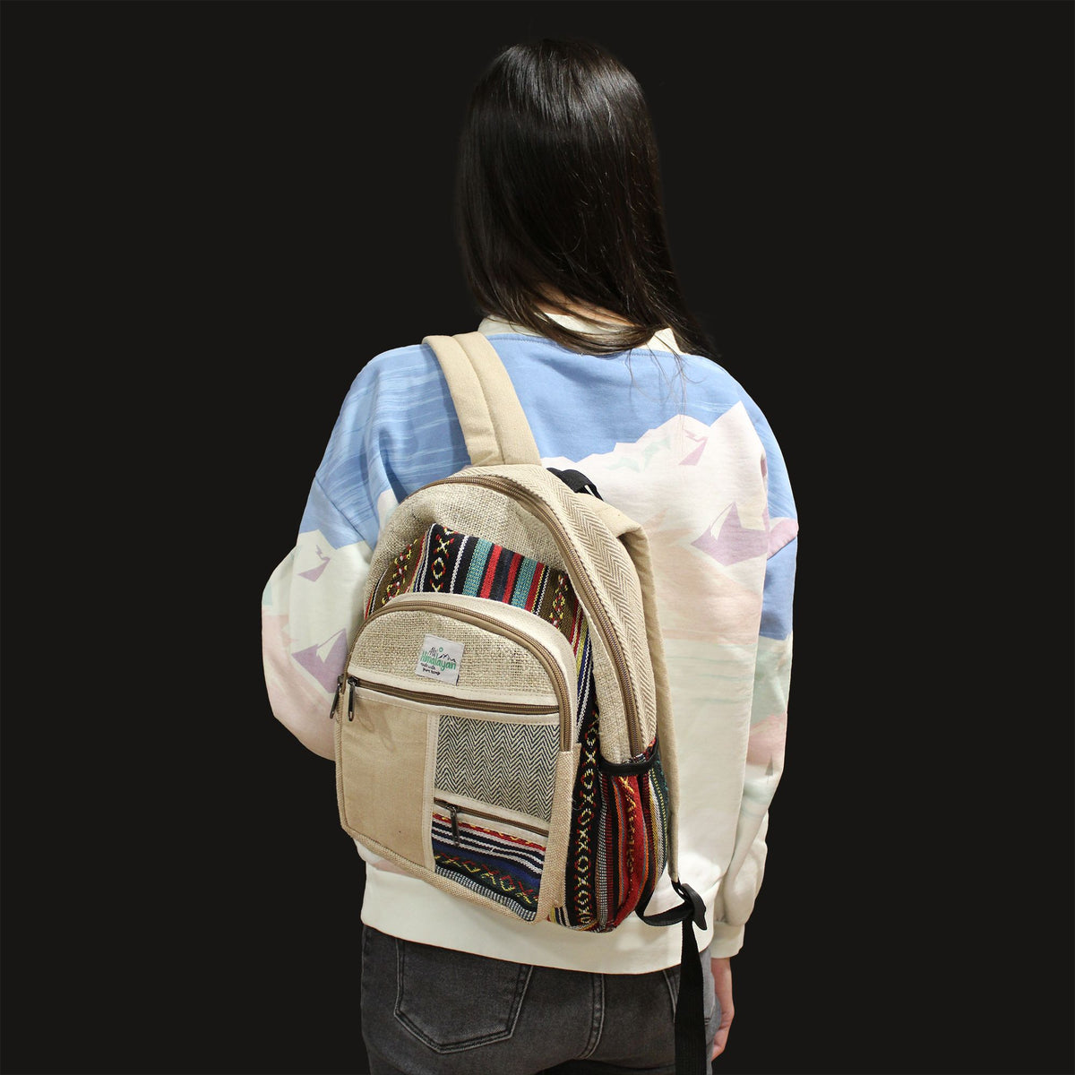 Kleiner Rucksack – Zickzack-Reißverschluss-Stil