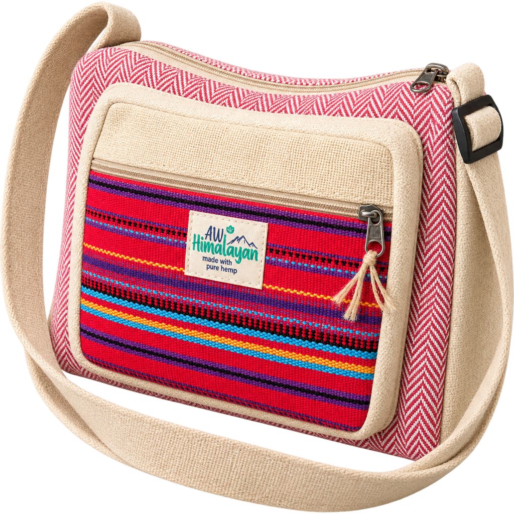Messenger-Tasche – Hanf & Baumwolle
